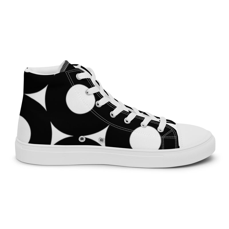 Abstract Mod High Top #113 - Sole Detail | HA!LO Canvas Sneakers