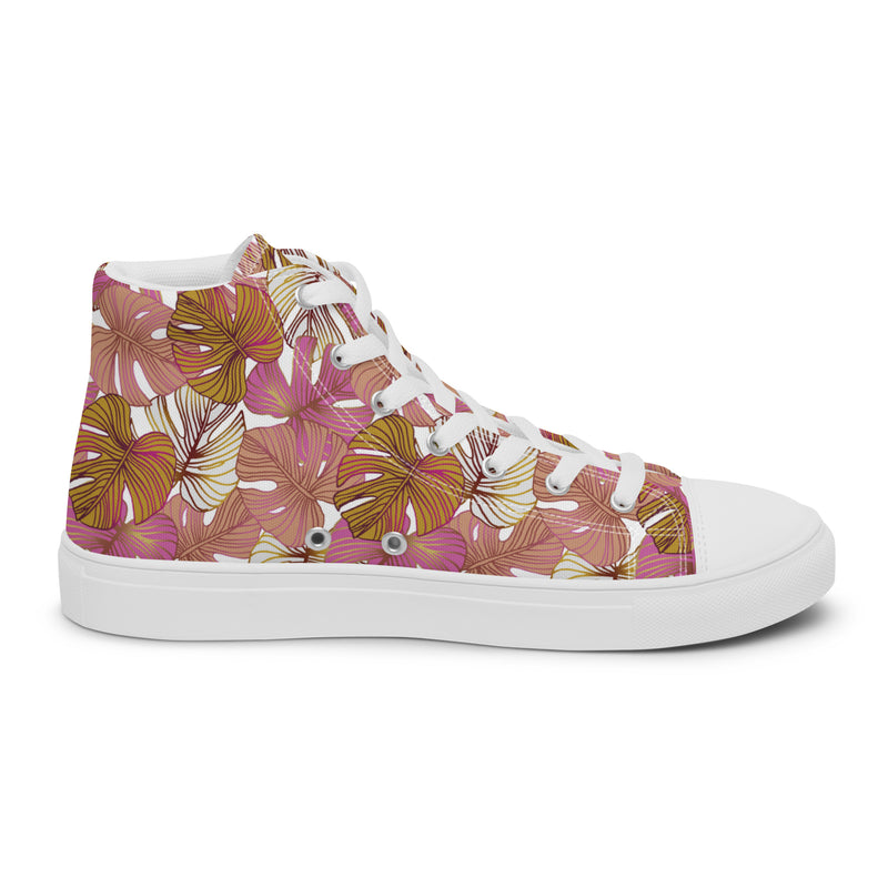 Tropical Flower High Top #117 - Sole Detail | HA!LO Canvas Sneakers