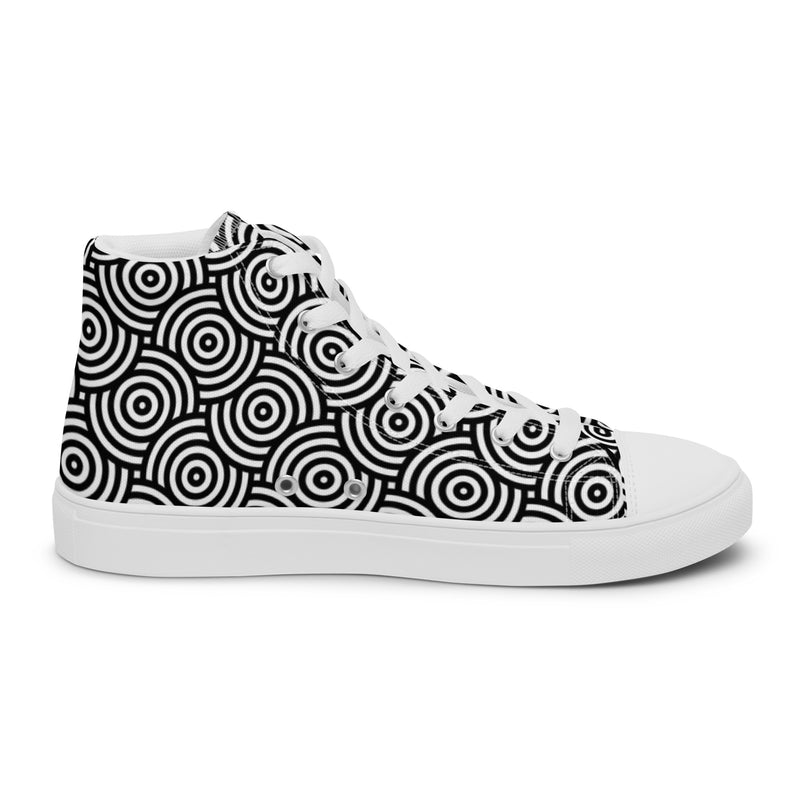 Hypnotic Circle High Top #120 - Sole Detail | HA!LO Canvas Sneakers