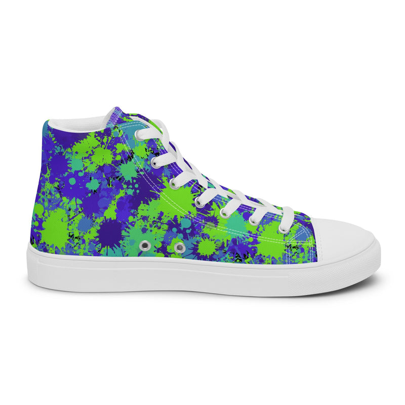 Paint Splatter High Top #122 - Sole Detail | HA!LO Canvas Sneakers