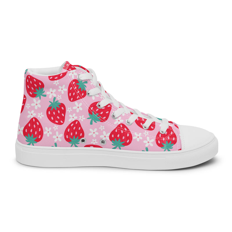 Strawberry High Top #136 - Sole Detail | HA!LO Canvas Sneakers