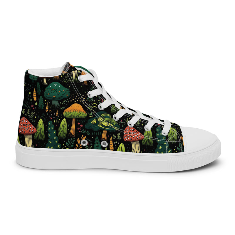 Forest Mushroom High Top #143 - Sole Detail | HA!LO Canvas Sneakers