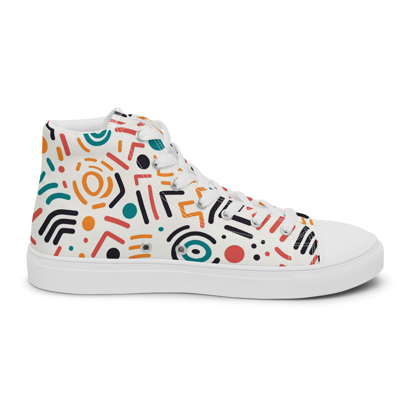 Geo Mix High Top #150 - Sole Detail | HA!LO Canvas Sneakers