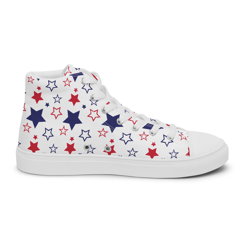 Patriotic Stars High Top #155 - Sole Detail | HA!LO Canvas Sneakers