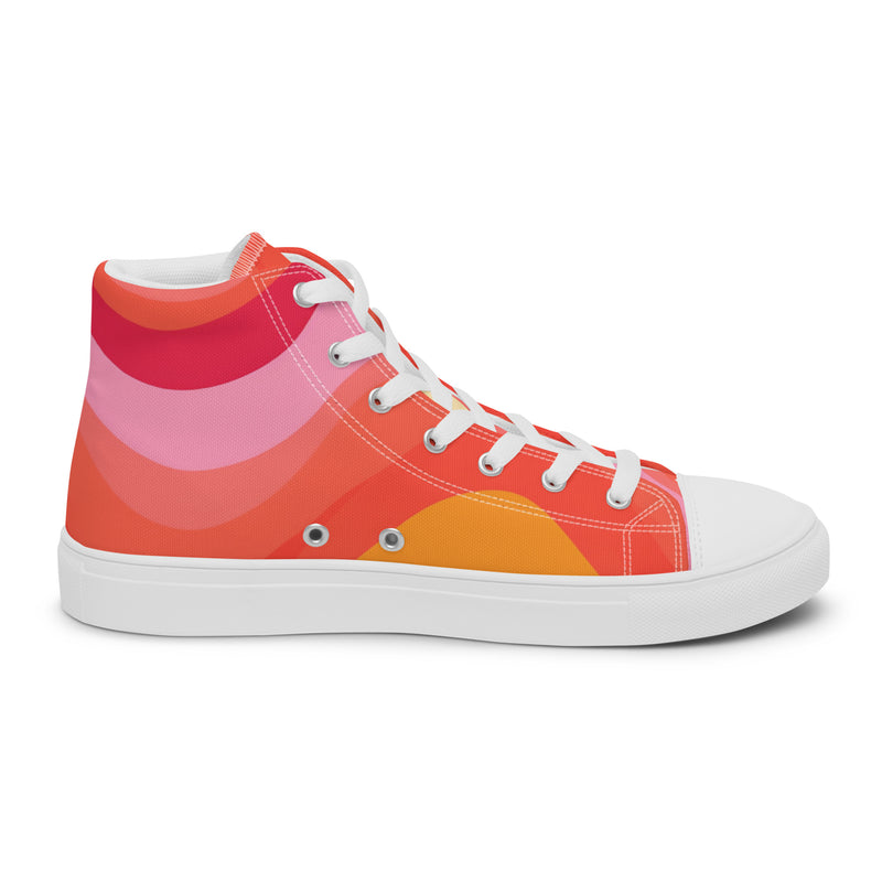 Retro Wave High Top #157 - Sole Detail | HA!LO Canvas Sneakers