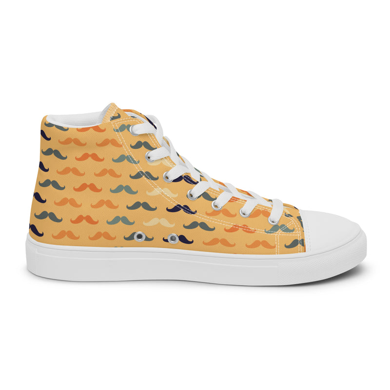 Gold Houndstooth Dad High Top #171 - Sole Detail | HA!LO Canvas Sneakers