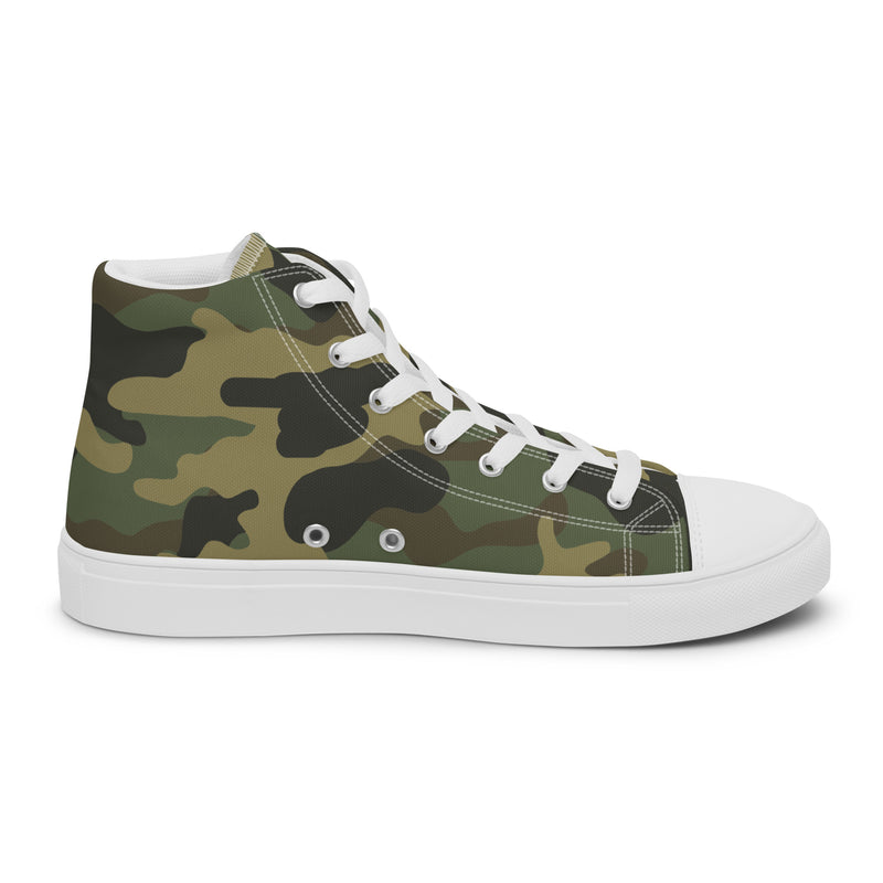Green Camo High Top #177 - Sole Detail | HA!LO Canvas Sneakers