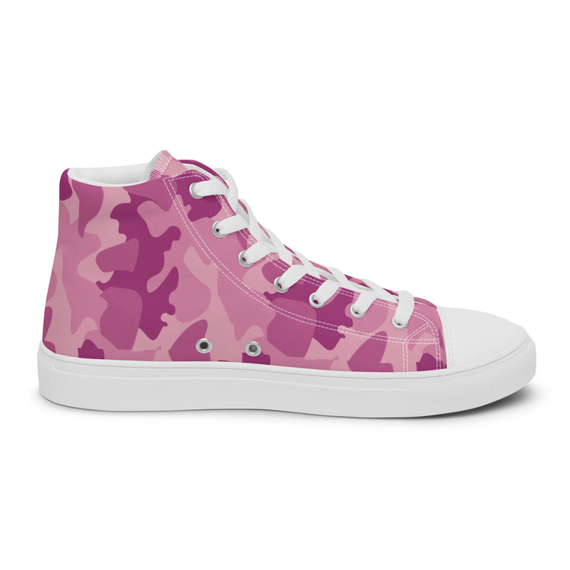 Pink Camo High Top #180 - Sole Detail | HA!LO Canvas Sneakers
