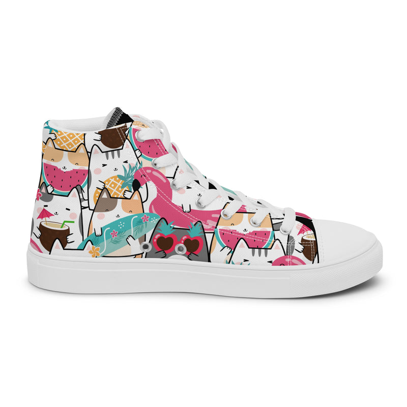 Llama Party High Top #182 - Sole Detail | HA!LO Canvas Sneakers