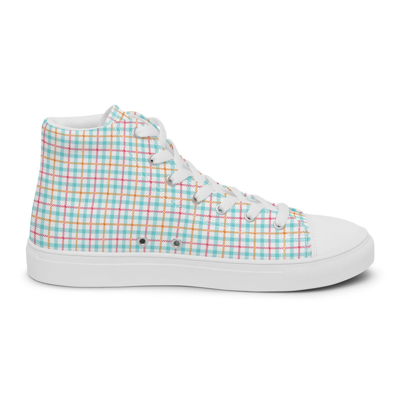 Pastel Check High Top #193 - Sole Detail | HA!LO Canvas Sneakers