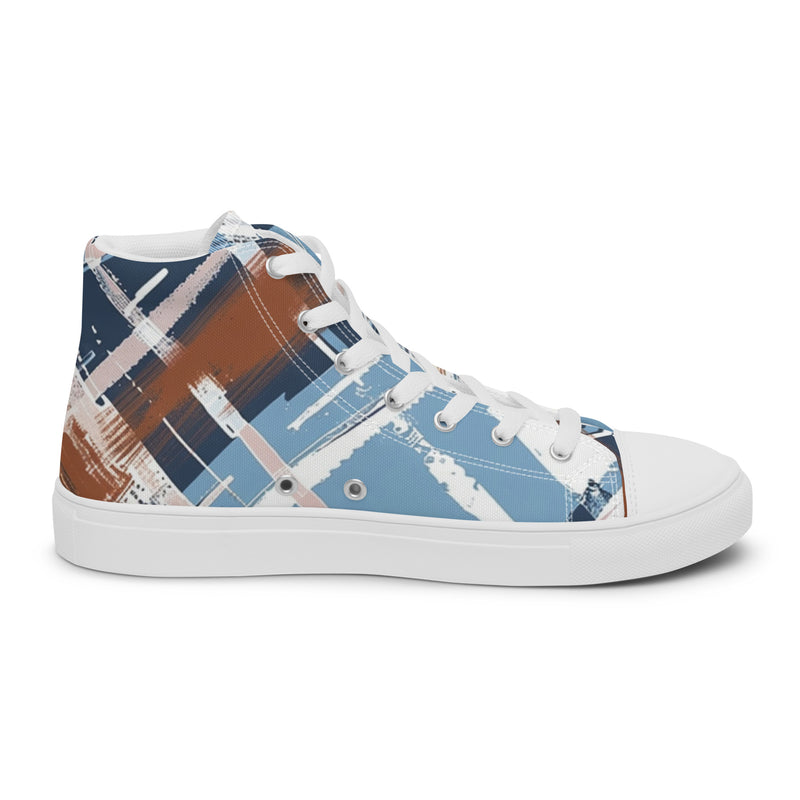 Rustic Plaid High Top #230 - Sole Detail | HA!LO Canvas Sneakers