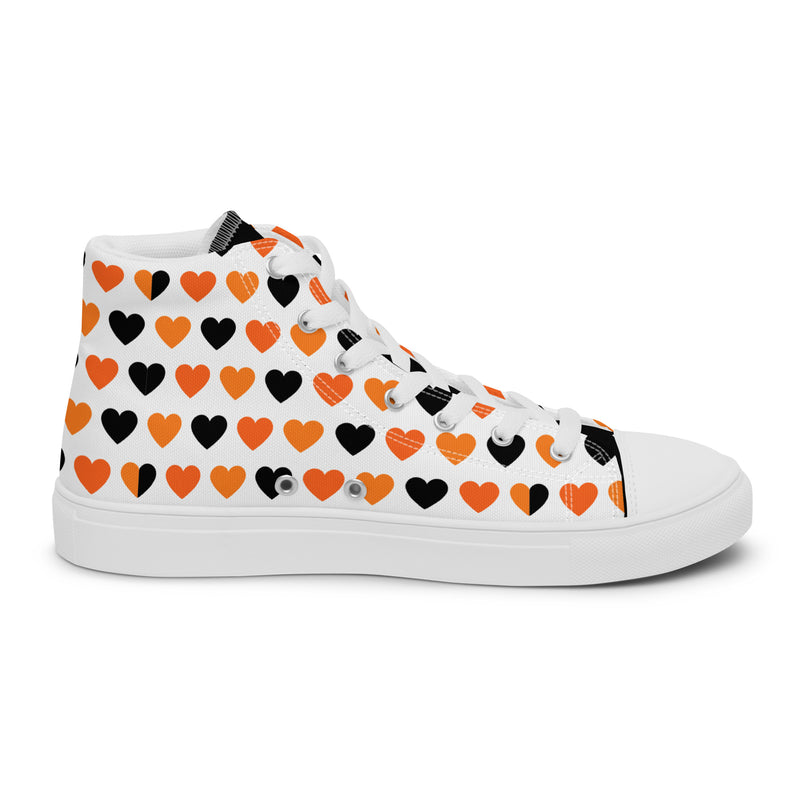 Halloween Hearts High Top #248 - Sole Detail | HA!LO Canvas Sneakers