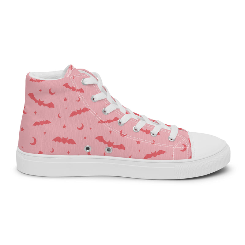 Pink Bat High Top #254 - Sole Detail | HA!LO Canvas Sneakers
