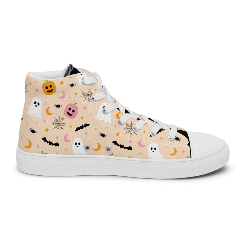 Halloween Cream High Top #255 - Sole Detail | HA!LO Canvas Sneakers