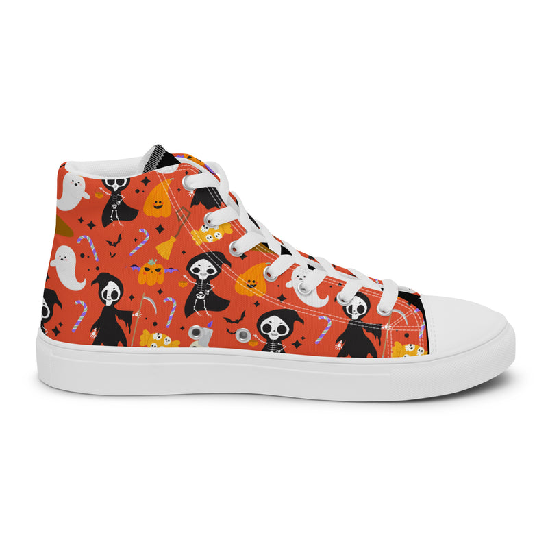 Halloween Orange High Top #266 - Sole Detail | HA!LO Canvas Sneakers