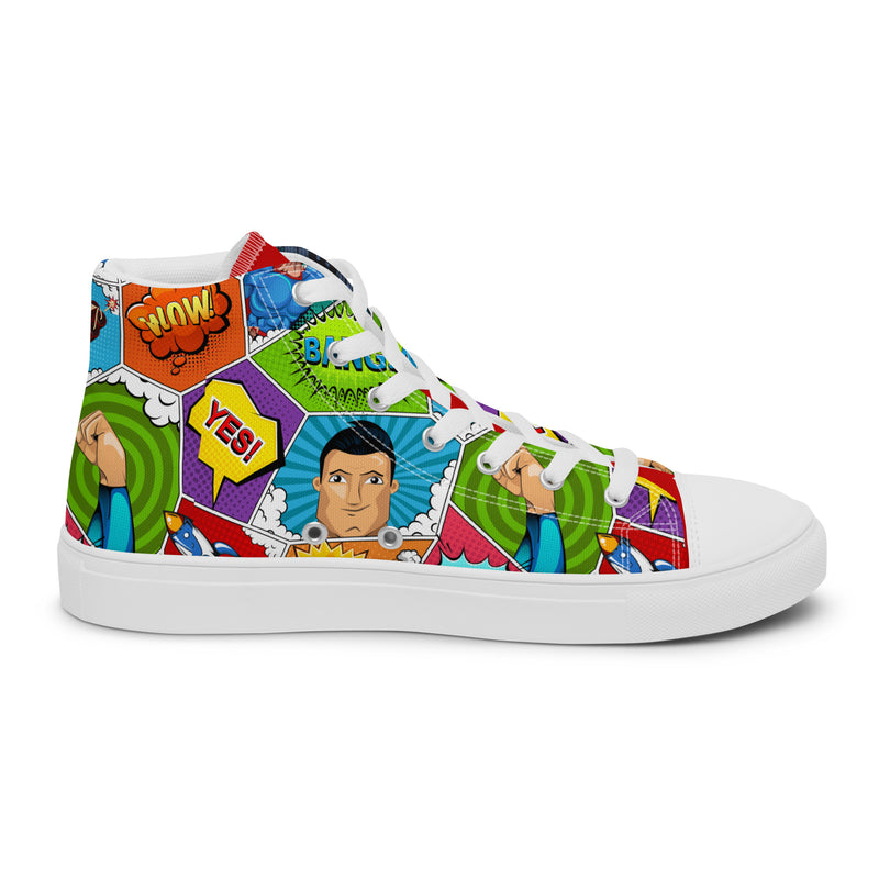 Cartoon Party High Top #276 - Sole Detail | HA!LO Canvas Sneakers