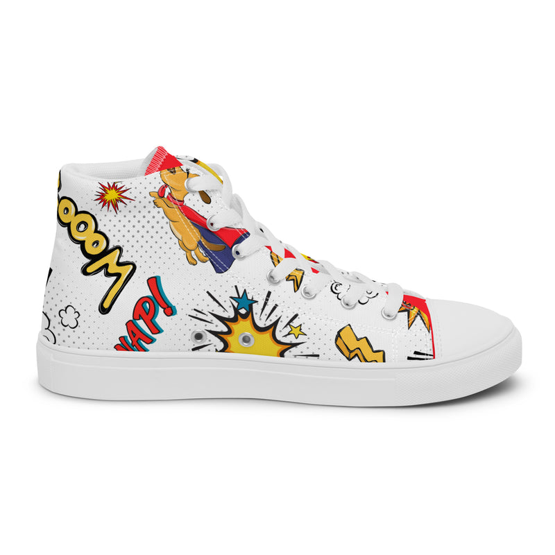 Comic Boom High Top #283 - Sole Detail | HA!LO Canvas Sneakers