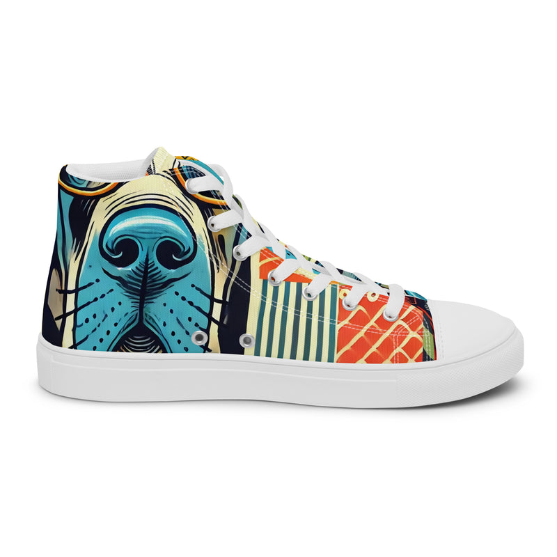 Hipster Hound High Top #287 - Sole Detail | HA!LO Canvas Sneakers