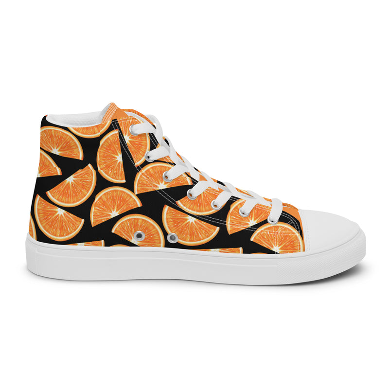 Orange Slice High Top #309 - Sole Detail | HA!LO Canvas Sneakers