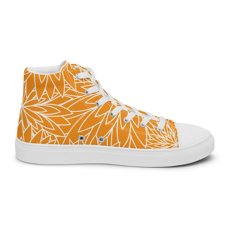 Orange Leaf High Top #311 - Sole Detail | HA!LO Canvas Sneakers