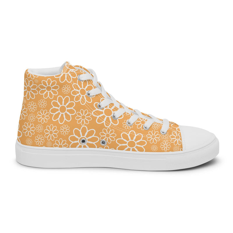 Gold Daisy High Top #313 - Sole Detail | HA!LO Canvas Sneakers
