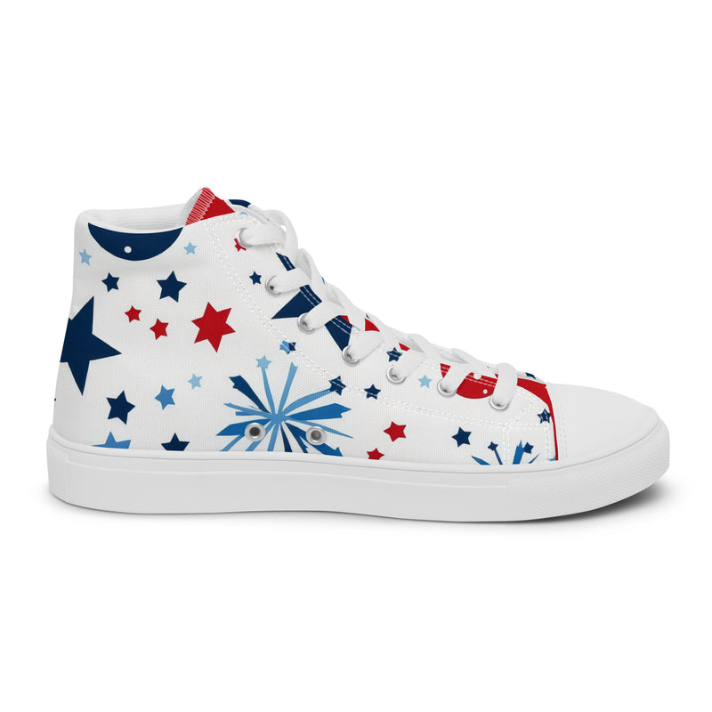 Star Heart High Top #353 - Front View | HA!LO Canvas Sneakers