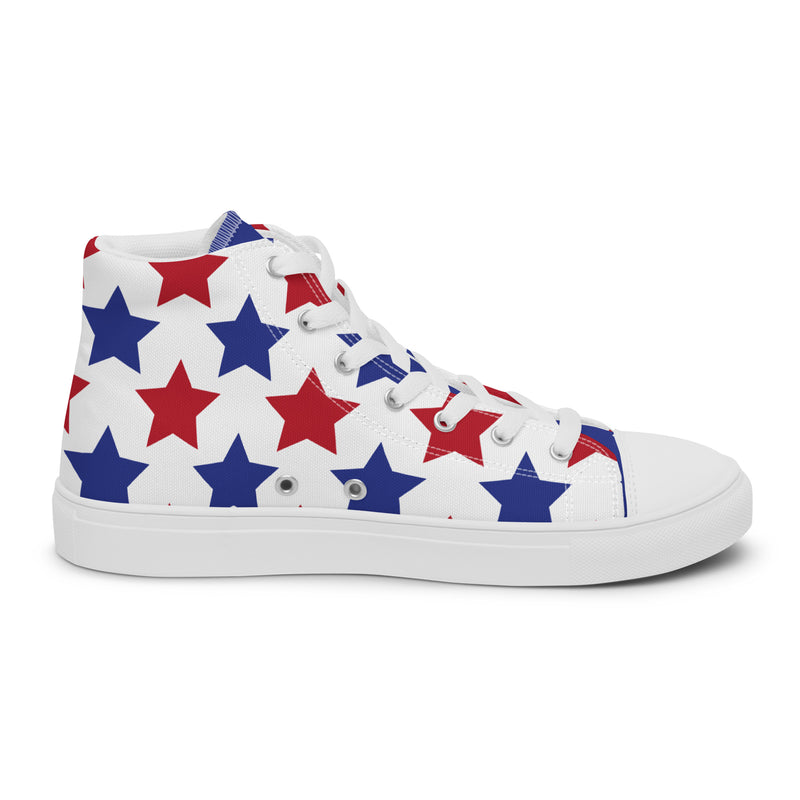 Patriot Star High Top #351 - Front View | HA!LO Canvas Sneakers