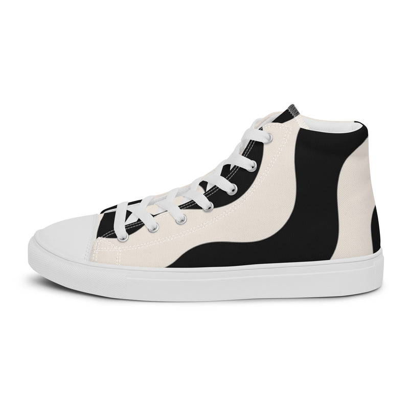 Classic Block High Top #22 - Angled View | HA!LO Canvas Sneakers