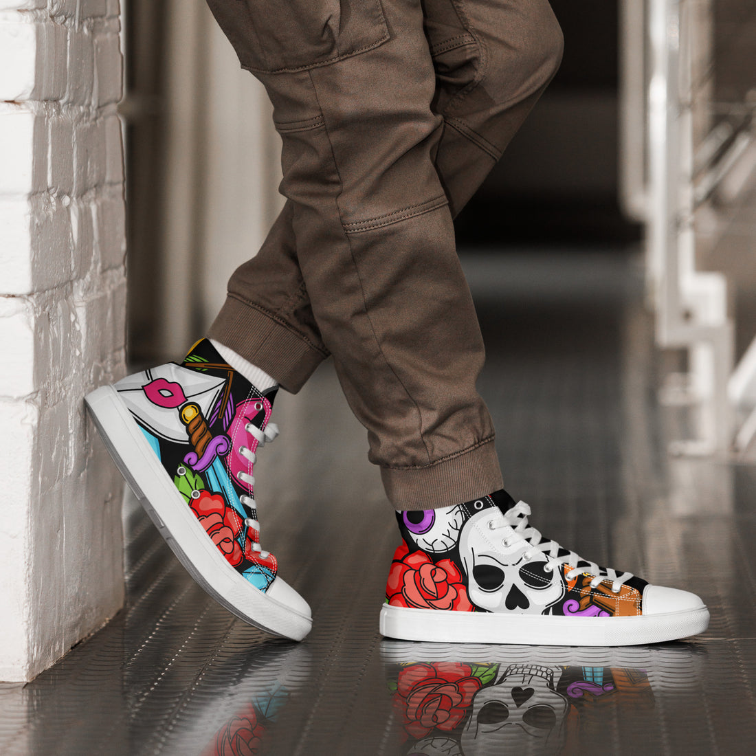 Men's High Top Sneakers 1 - ShipSneakers.com