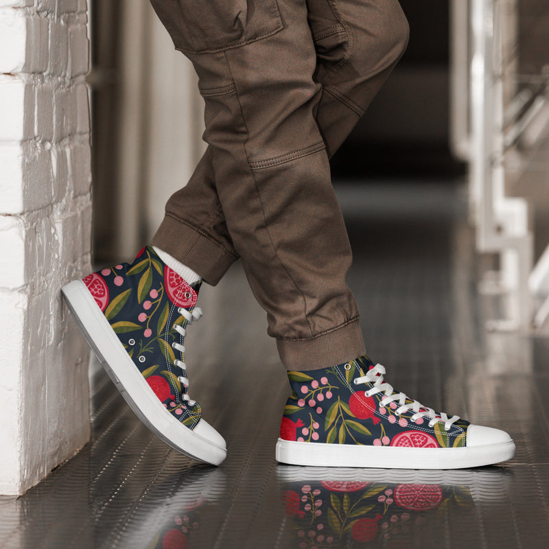 Rose Garden High Top #4 - Opposite Side | HA!LO Canvas Sneakers