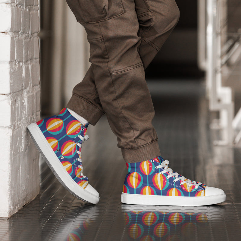 Retro Oval High Top #23 - Opposite Side | HA!LO Canvas Sneakers