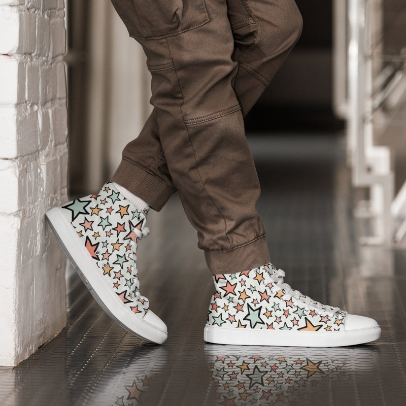 Star Party High Top #29 - Opposite Side | HA!LO Canvas Sneakers