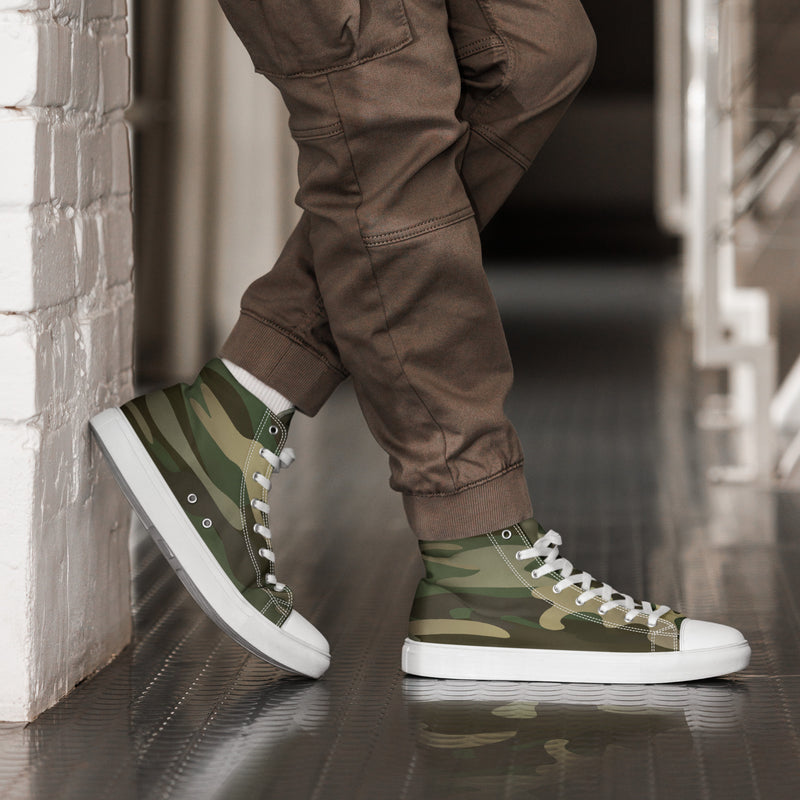 Classic Camo High Top #77 - Opposite Side | HA!LO Canvas Sneakers
