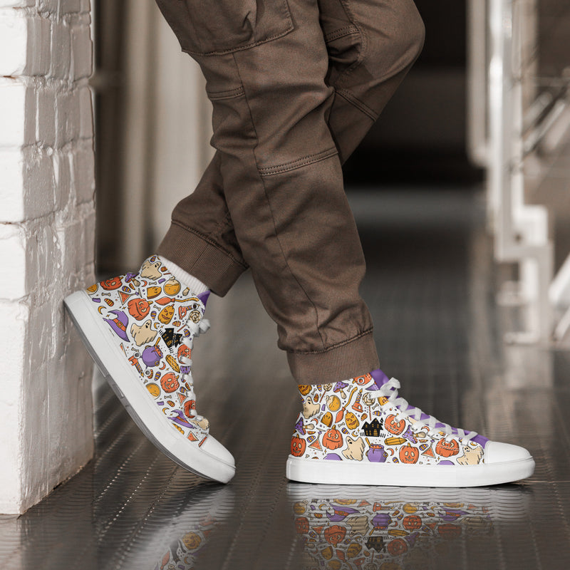 Halloween Candy High Top #269 - Opposite Side | HA!LO Canvas Sneakers