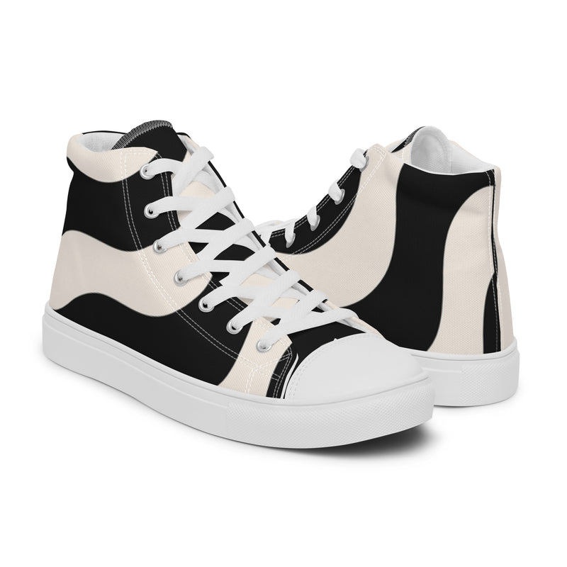 Classic Block High Top #22 - Top Down View | HA!LO Canvas Sneakers