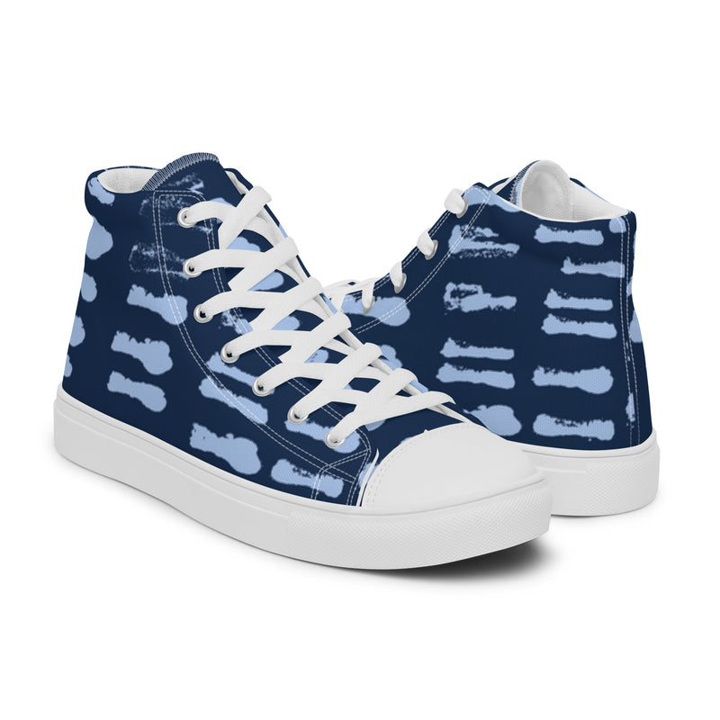 Cloud Nine High Top #107 - Top Down View | HA!LO Canvas Sneakers