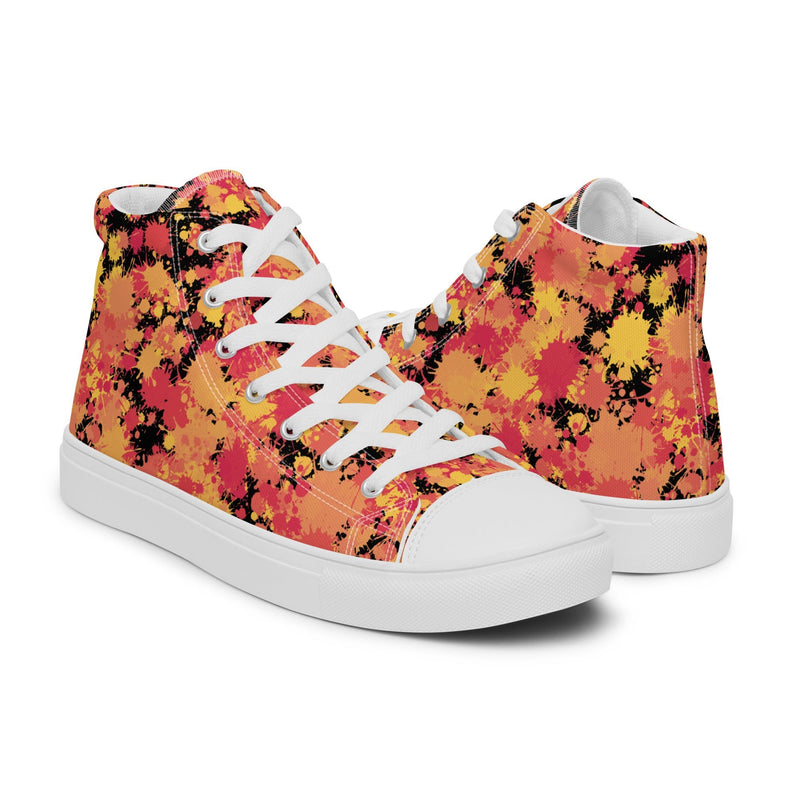 Autumn Leaf High Top #123 - Top Down View | HA!LO Canvas Sneakers