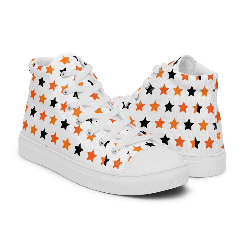 Halloween Stars High Top #250 - Top Down View | HA!LO Canvas Sneakers