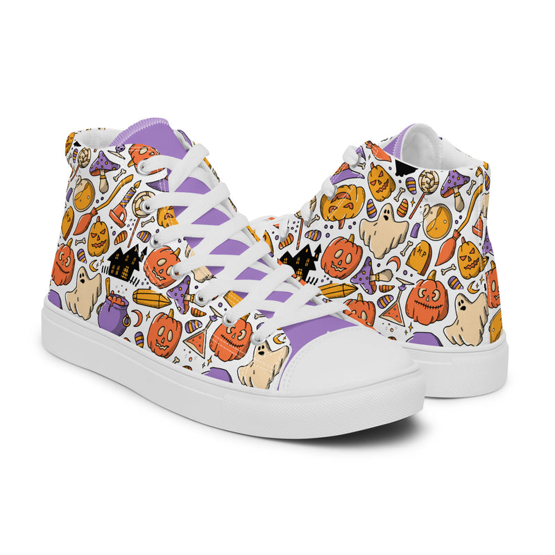 Halloween Candy High Top #269 - Top Down View | HA!LO Canvas Sneakers
