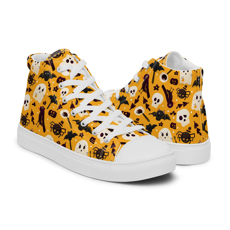 Leopard Print High Top #271 - Top Down View | HA!LO Canvas Sneakers