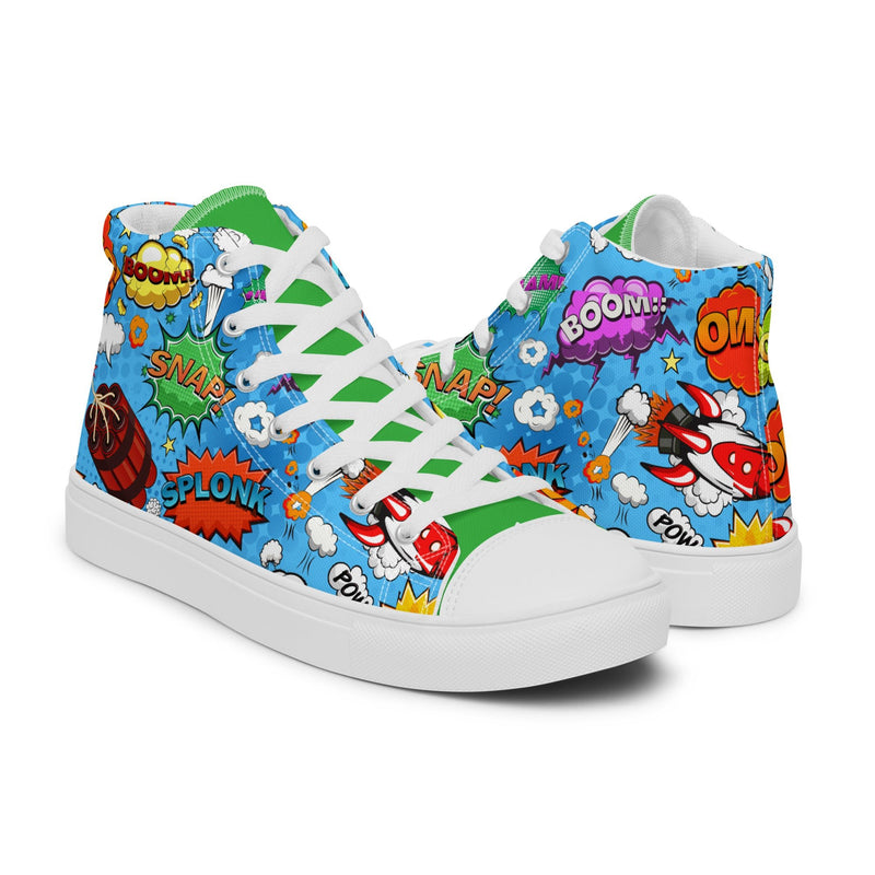 Comic OMG High Top #278 - Top Down View | HA!LO Canvas Sneakers