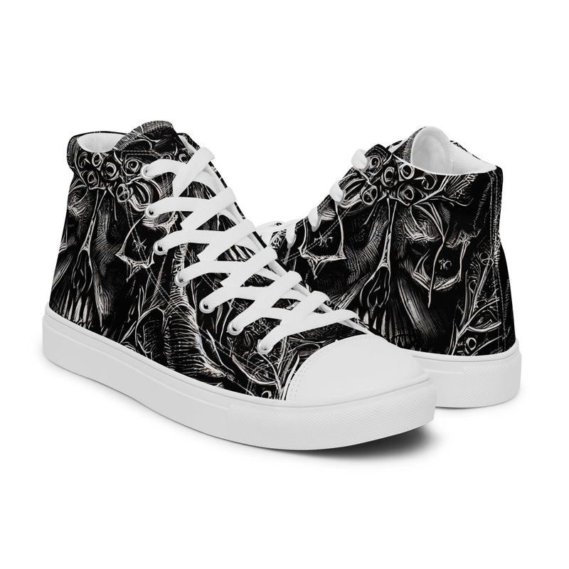 Halloween Occult High Top #330 - Top Down View | HA!LO Canvas Sneakers