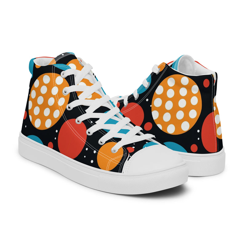 HA!LO Retro Art #351 — Men’s Canvas High Top