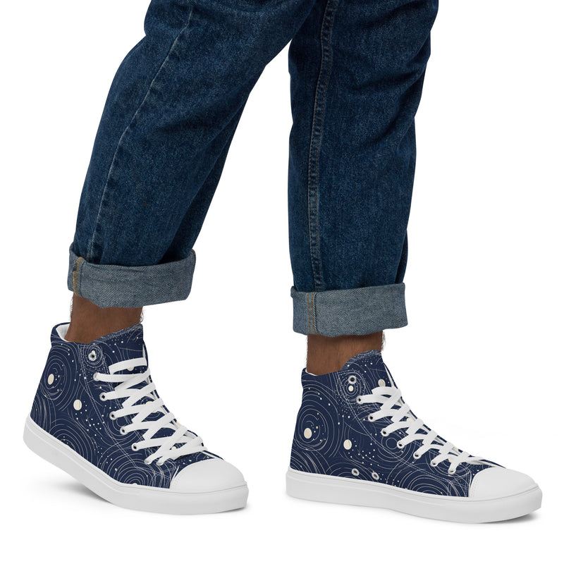 HA!LO Galaxy #352 — Men’s Canvas High Top