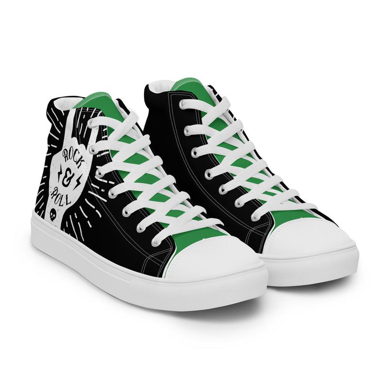 Rock N Roll High Top #59 - Front View | HA!LO Canvas Sneakers