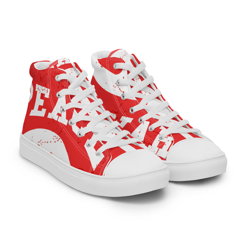 Peace High Top #71 - Front View | HA!LO Canvas Sneakers