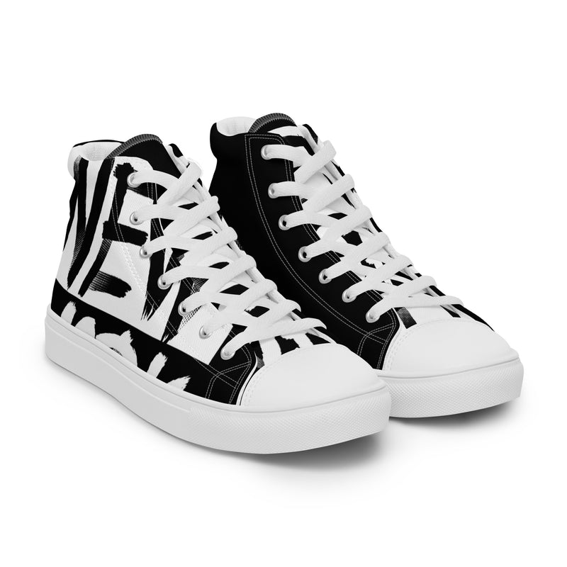 New York High Top #72 - Front View | HA!LO Canvas Sneakers