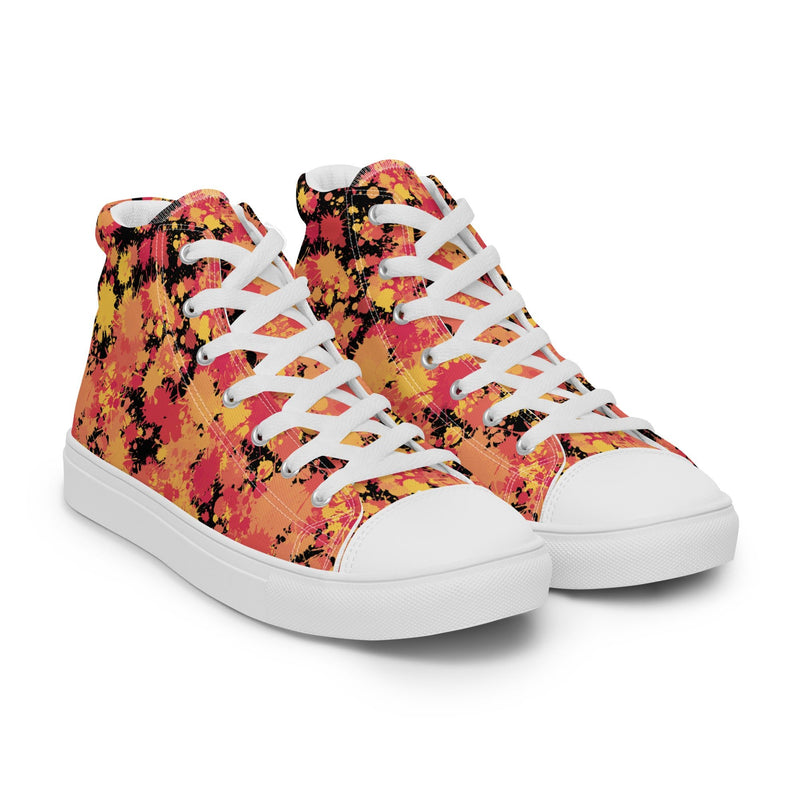 Autumn Leaf High Top #123 - Front View | HA!LO Canvas Sneakers