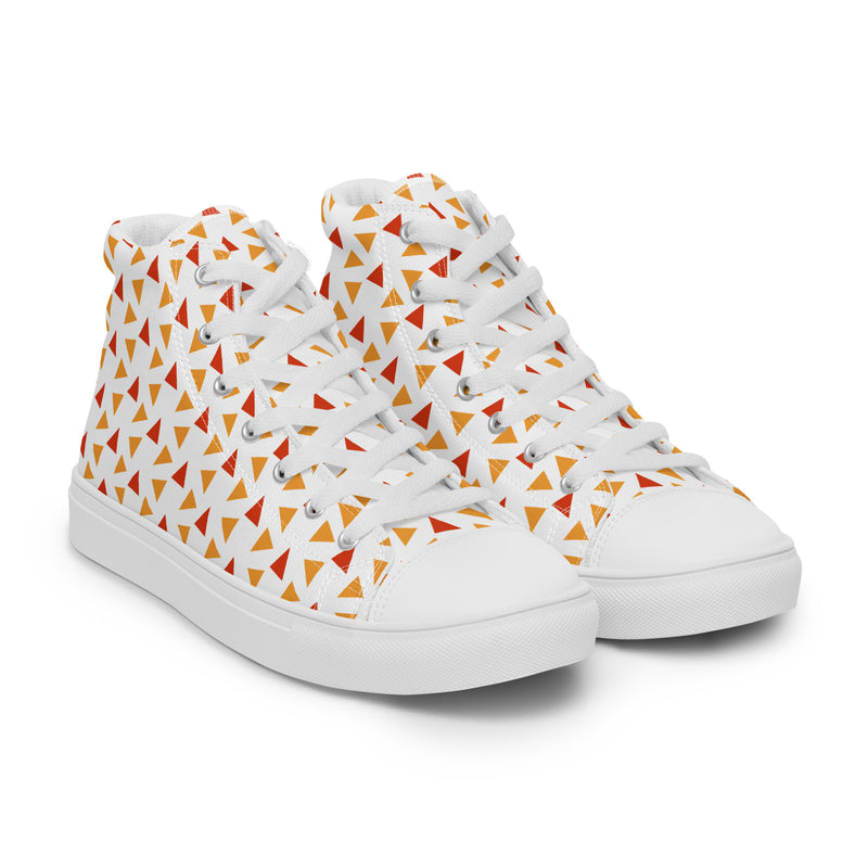 Candy Corn High Top #221 - Front View | HA!LO Canvas Sneakers