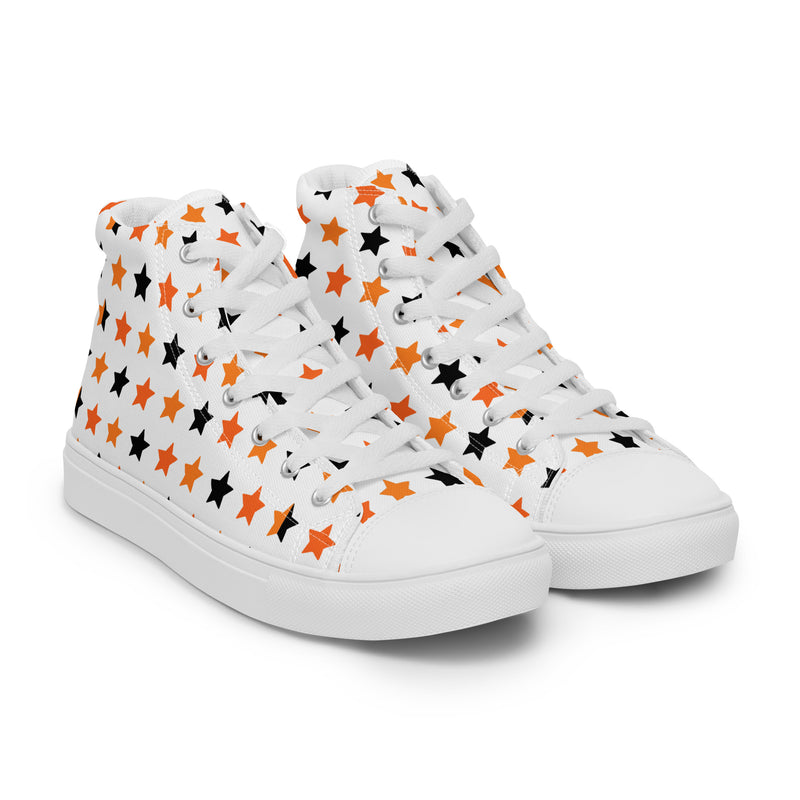 Halloween Stars High Top #250 - Front View | HA!LO Canvas Sneakers